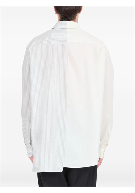Camicia asimmetrica con logo in Mm6 maison margiela - uomo MM6 MAISON MARGIELA | SH0DT0025MTN085961